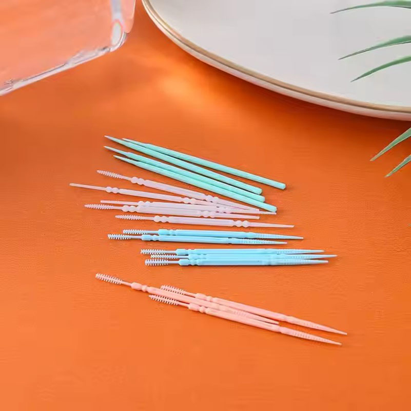High Quality Double-Ended Fishbone Toothpick Interdental Brushes