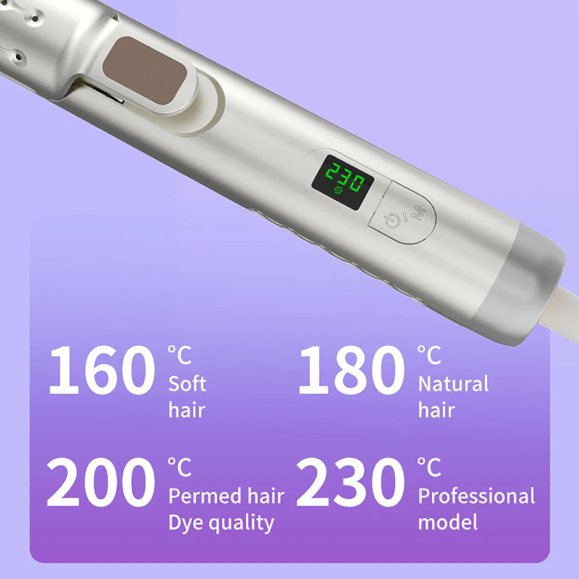 Professional Hair Straightener Multi-Speed Adjustment PTC Fast Heating Flat Iron Styling Tools