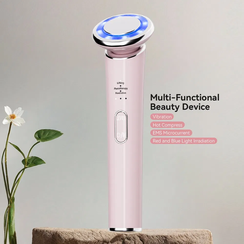 Multifunction Face Lift EMS Facial Massage Red Light Therapy Beauty Device