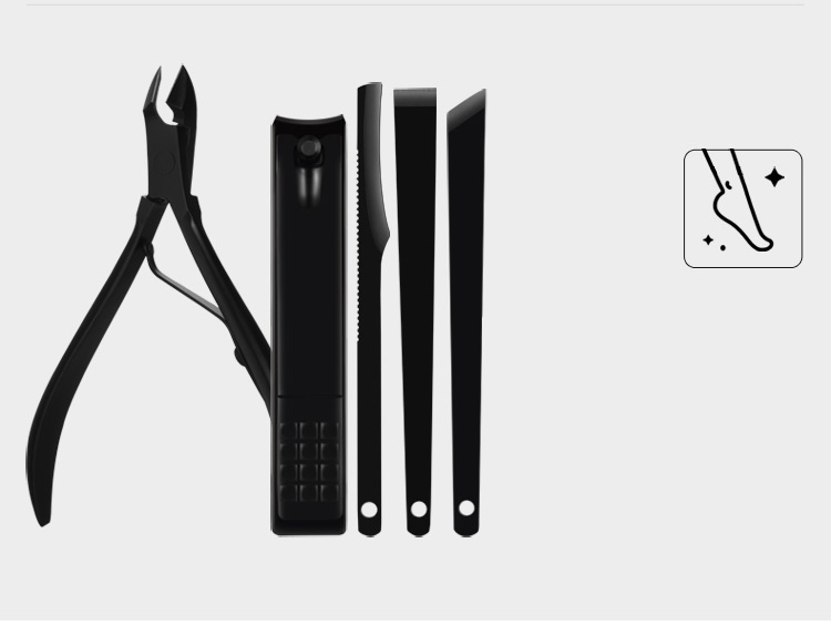 15PCS Professional Stainless Steel Nail Clipper Travel &amp; Grooming Kit Nail Tools Manicure &amp; Pedicure Set with Case