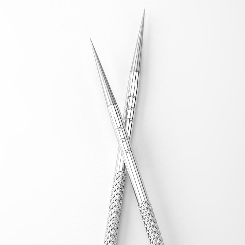 Ultra-Sharp Stainless Steel Pimple Popper Blackhead Removal Facial Tool Dual-Ended Comedone Extractor