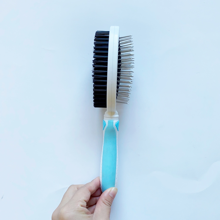 2 Sided Cat Dematting Brush Dog Bath Hair Comb Removal Pet Grooming Tool with Long Handle