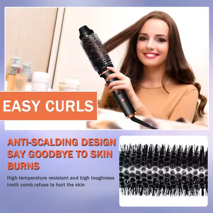 Professional Rotational 3 in 1 Hair Curling Comb professional Hair Dryer Brush Curling Hair Styling Tools