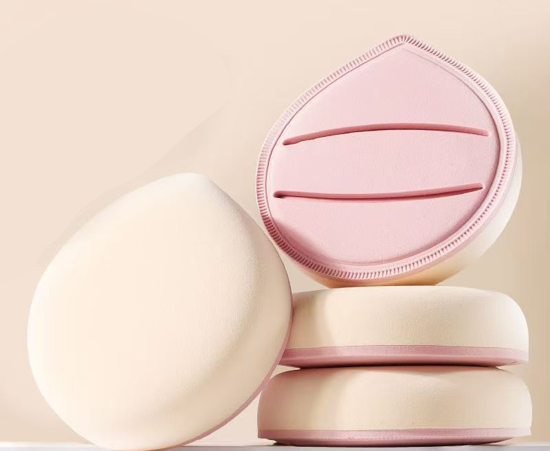 Cotton Candy Large Teardrop Powder Puff, Super Soft and Elastic, Non-Powder-Absorbing, Dual-Use for Dry and Wet Application, Foundation Liquid and Makeup Egg