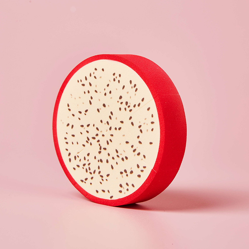 Watermelon Flat Powder Puff, Dual-Use for Dry and Wet Application, Cute Makeup Tool, Makeup Sponge