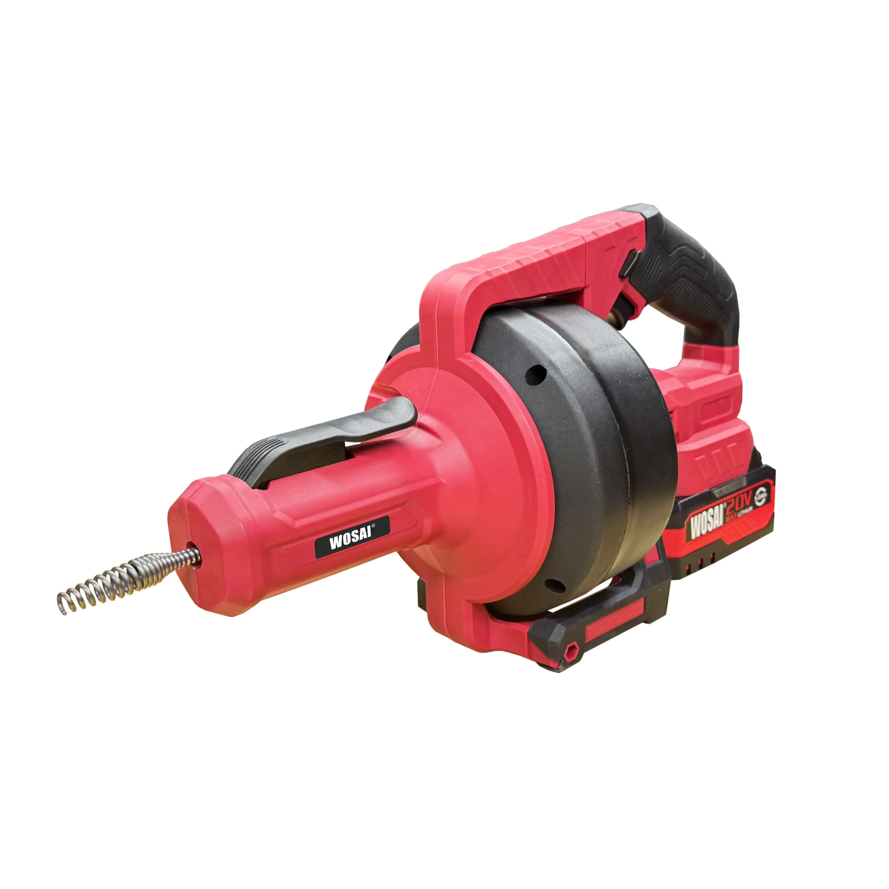 Wosai 20V Cordless Electric Plumbing Drain Auger Snake Hair Removal Tool for Sink Sewer