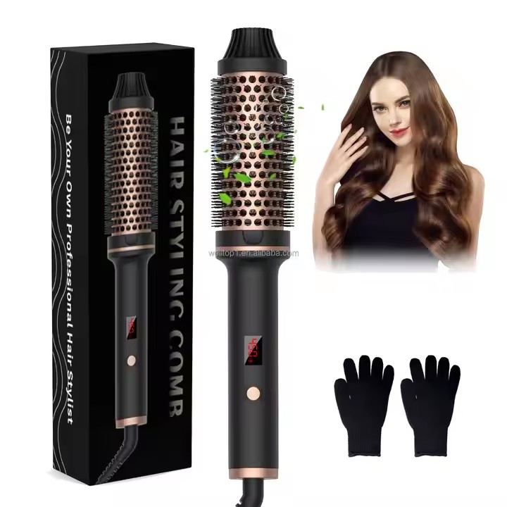 Professional Rotational 3 in 1 Hair Curling Comb professional Hair Dryer Brush Curling Hair Styling Tools
