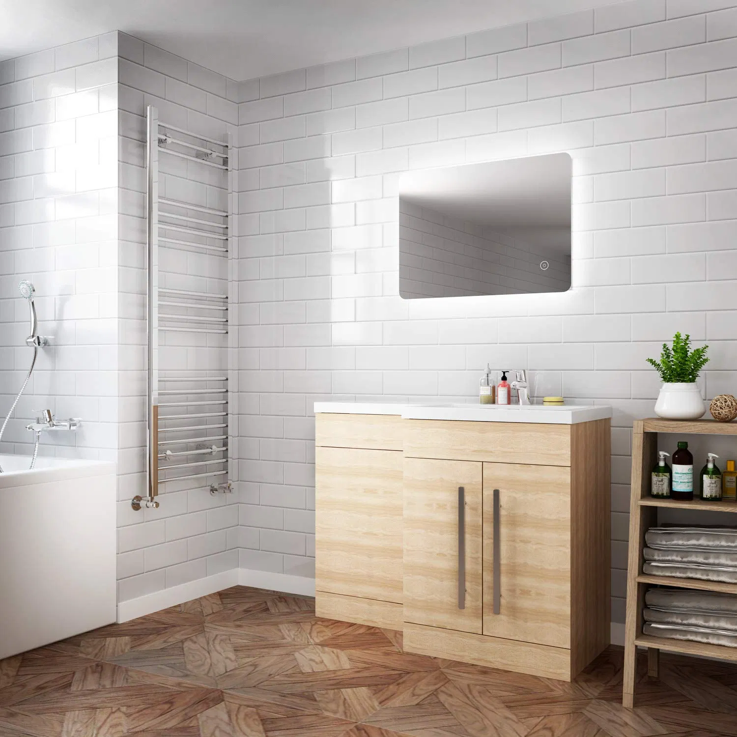 Elegant Round LED Vanity Mirror for Flawless Makeup Application