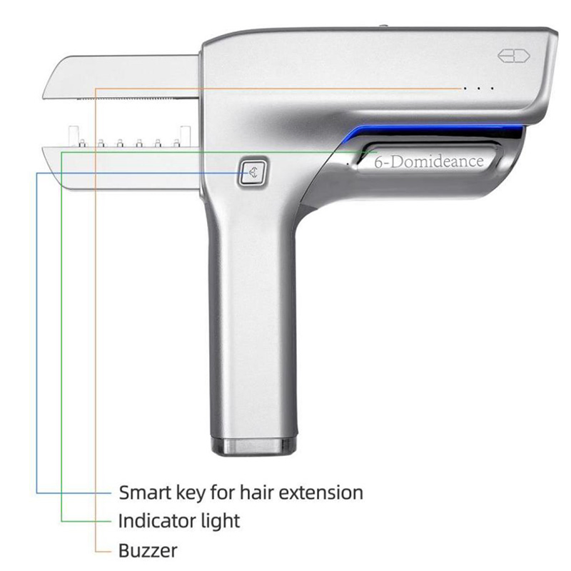 6D-3 Nature Hair Extensions Machine Most Popular Connector Styling Tools for Russian Hair Double Drawn Luxury Packaging