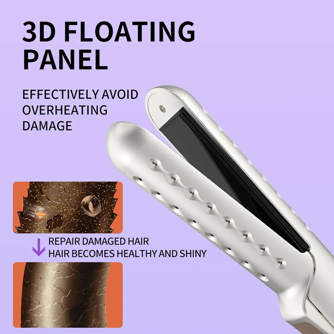 Professional Hair Straightener Multi-Speed Adjustment PTC Fast Heating Flat Iron Styling Tools