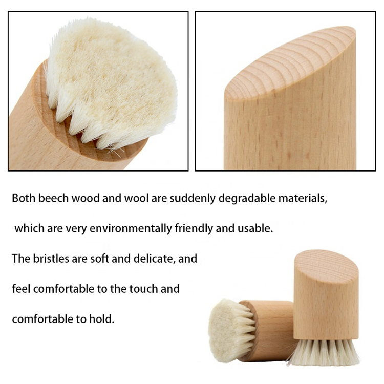 2021 New Mold Super Soft Bamboo Bath Brush Shampoo Hair Brush Cleaning Brush Flat Head Massage Point Face Cleaning