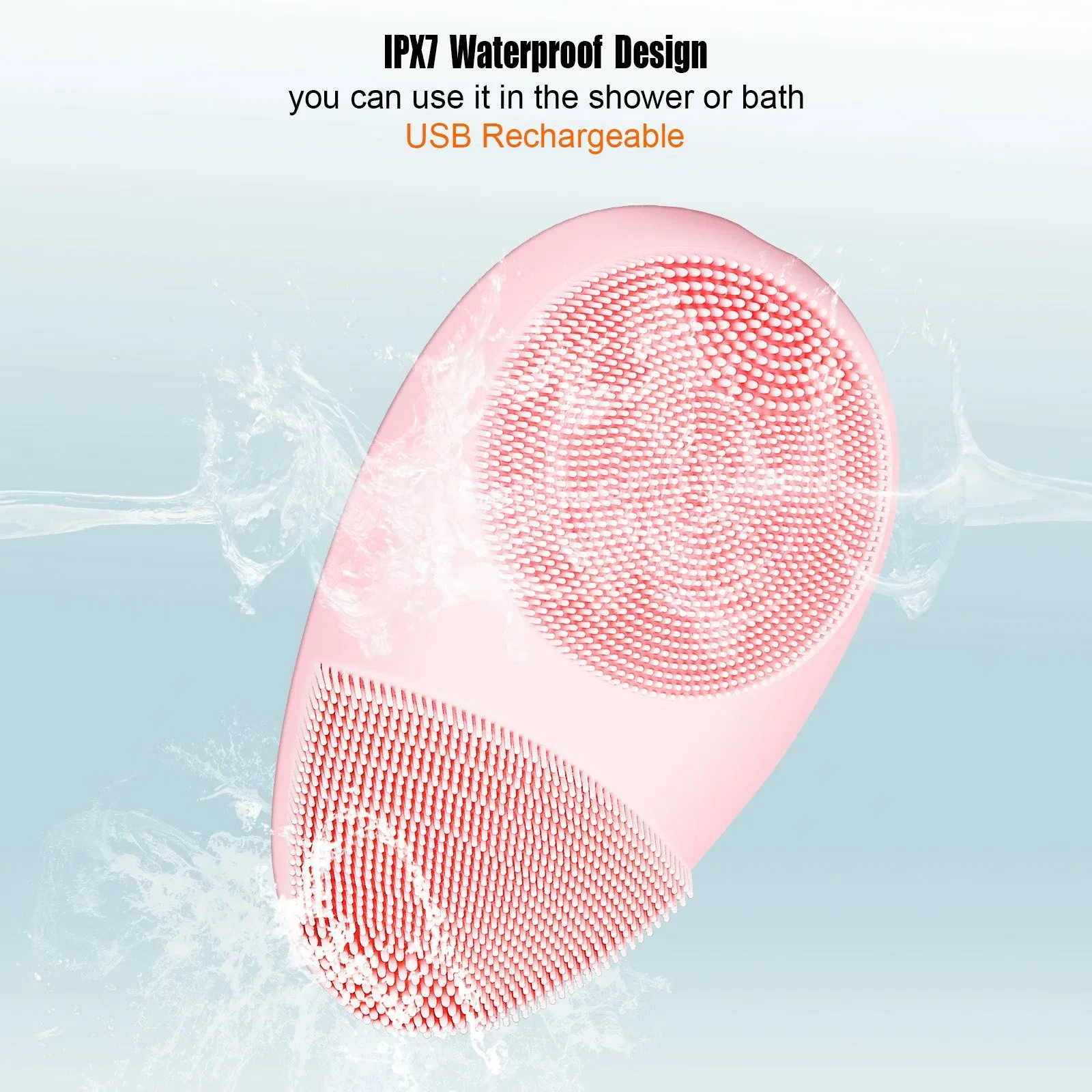 Soft Silicone Deep Pore Cleansing Facial Cleansing Brush Face Washing Machine Silicone Face Brush Cleanser