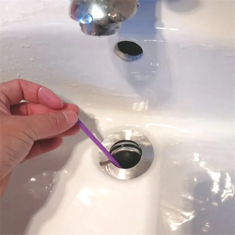 12PCS/Set Sewer Rod Drain Cleaner Sticks Kitchen Toilet Bathtub Sewage Decontamination to Deodorant Sewer Cleaning Tool