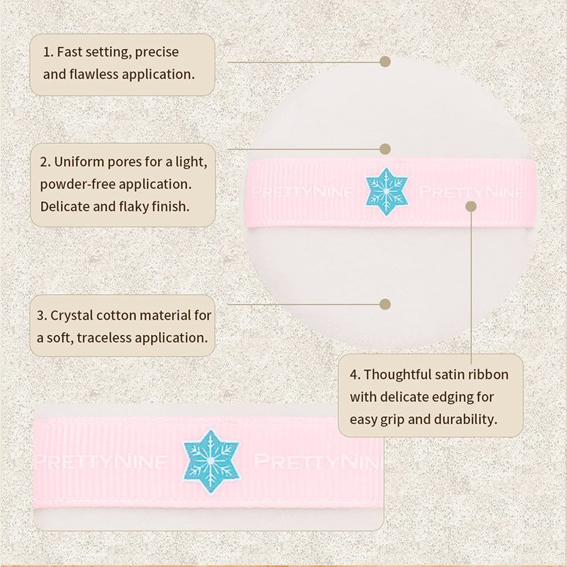 Daily Makeup Powder Puff for Setting Easy Application Fluffy Cotton Maquiagem
