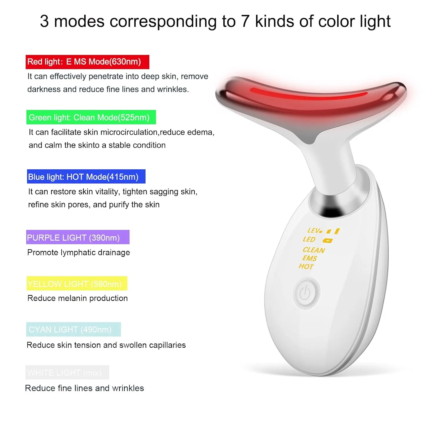 2024 New Beauty and Personal Care Best Products RF EMS LED Face Massage Electric Microcurrent Face Lift Machine Beauty Device