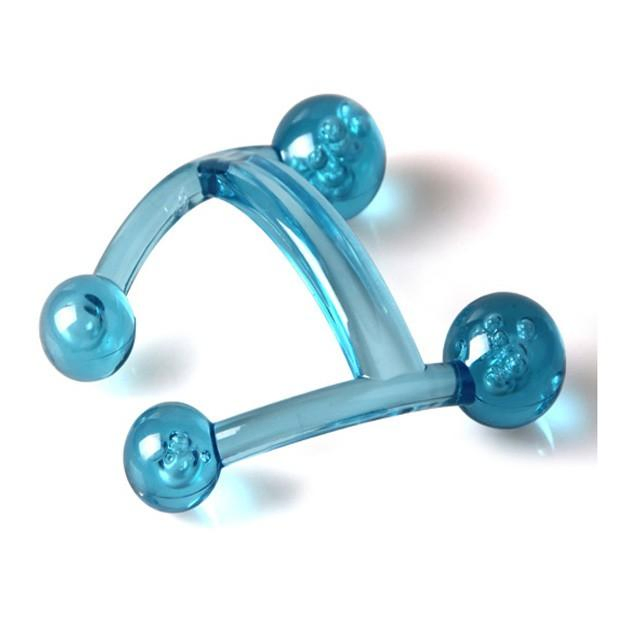 Plastic Small Handheld Reflexology 4 Points Quad H Shaped Facial Back Neck Body Relaxing Acupressure SPA Therapy Massage Tool