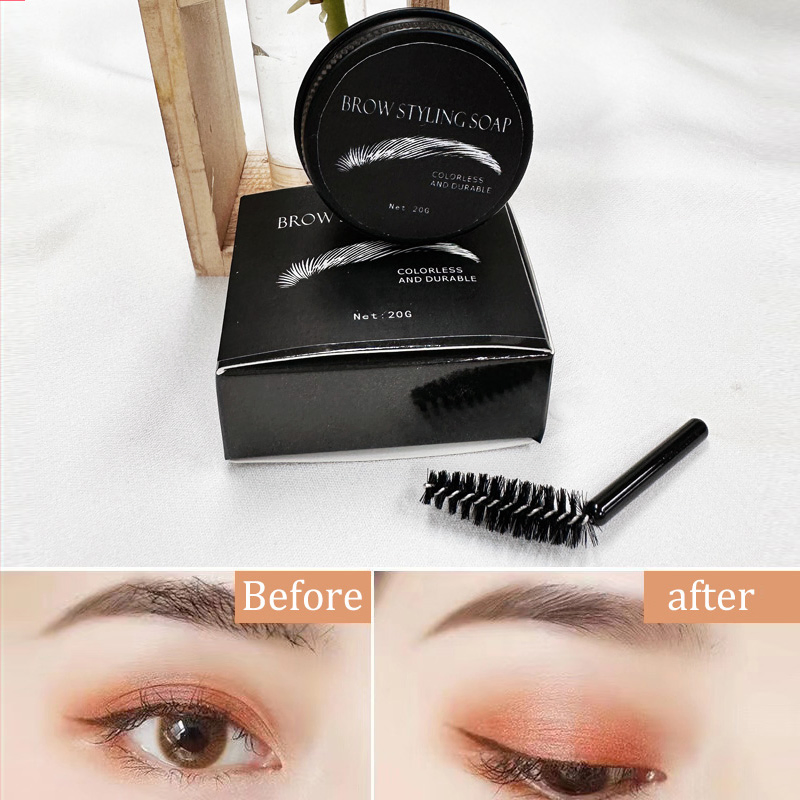 Wholesale OEM Private Label Nature Eyebrow Styling Gel Transparent Long Lasting Waterproof Eyebrow Shaping Soap
