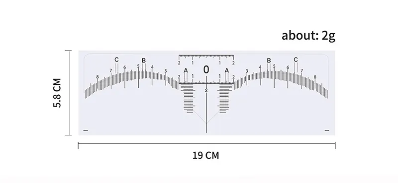Eyebrow Ruler Sticker Detail 3