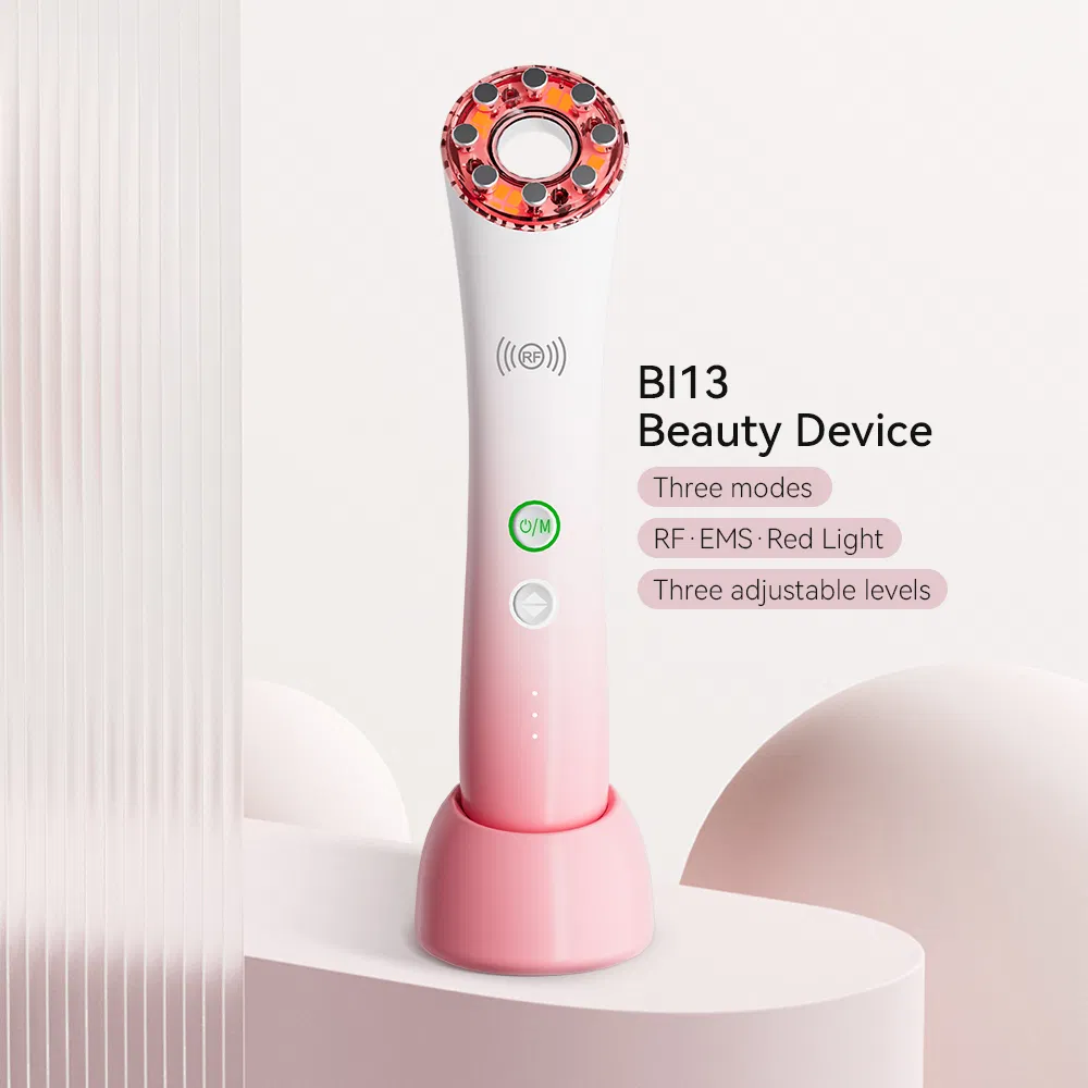 Multifunction RF EMS Microcurrent Facial Massage Red Light Therapy Beauty Device
