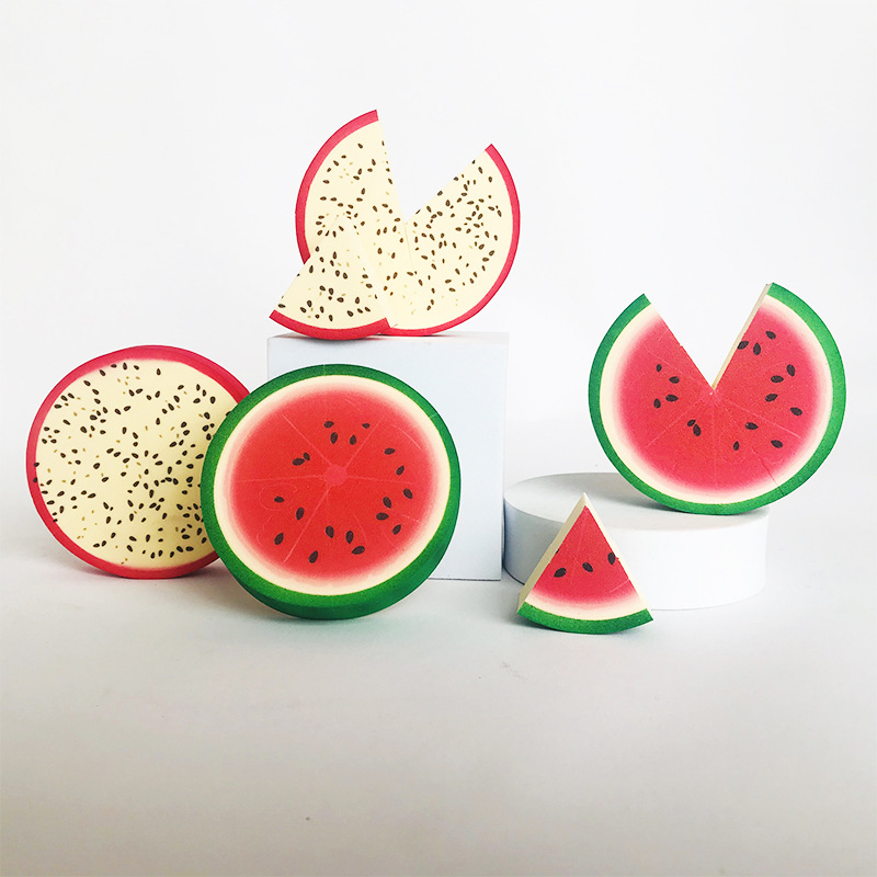 Watermelon Flat Powder Puff, Dual-Use for Dry and Wet Application, Cute Makeup Tool, Makeup Sponge
