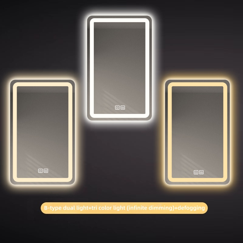 Elegant Irregular Smart Shaped Wall-Mounted Mirror for Makeup and Grooming