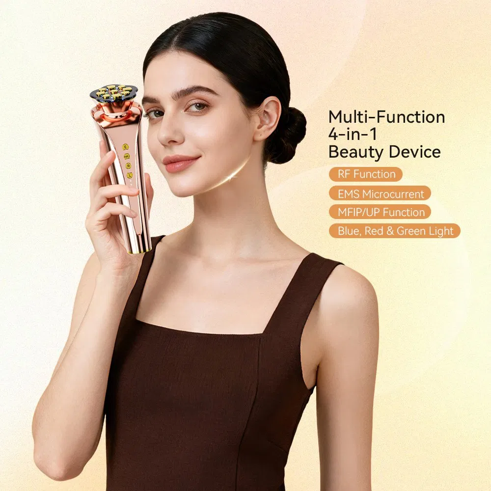 Multifunction RF EMS Microcurrent Face Lift Red Light Therapy Beauty Device