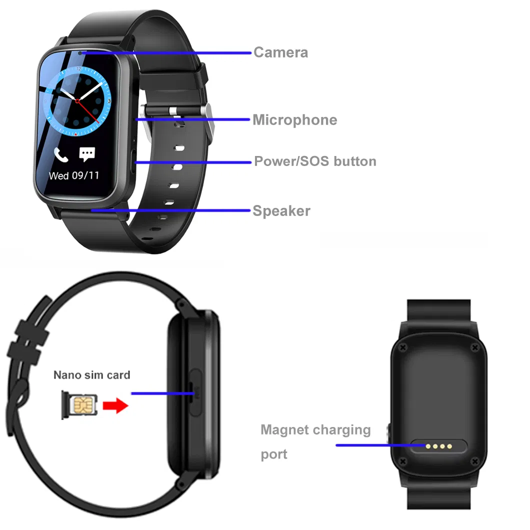 Quality factory supply LTE IP67 waterproof security beauty electric kids GPS tracking tracker device with motor for vibration mode Y42