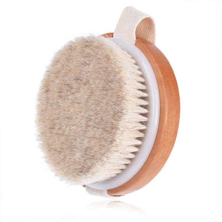 Bathroom Soft and Hard Bristles for Body Exfoliation Long-Handled Shower Cleaning Brush