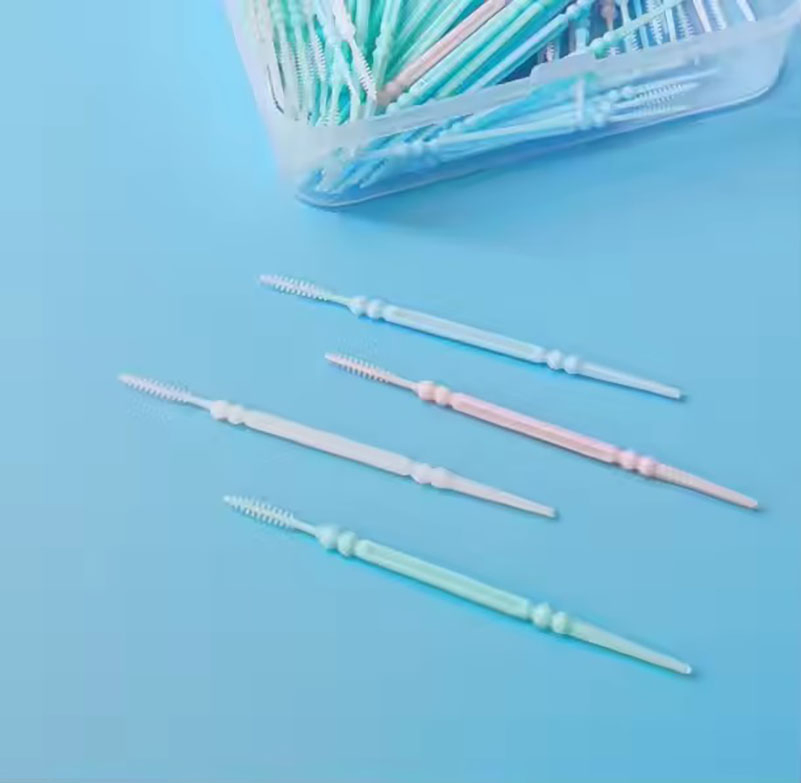 High Quality Double-Ended Fishbone Toothpick Interdental Brushes