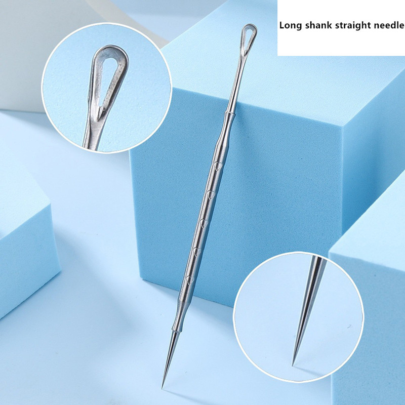 Stainless Steel Comedone Extractor Blackhead Remover Tool Pimple Popper Facial Cleansing Tool