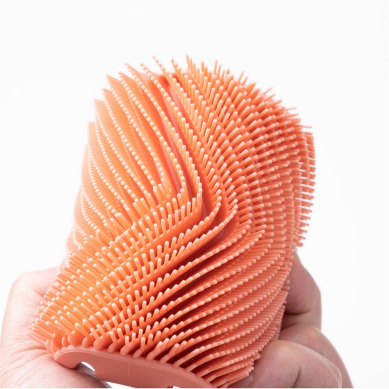 Single Color Hexagon Shape Multifunctional Shower Face Brushes Facial Exfoliation Massage Brush