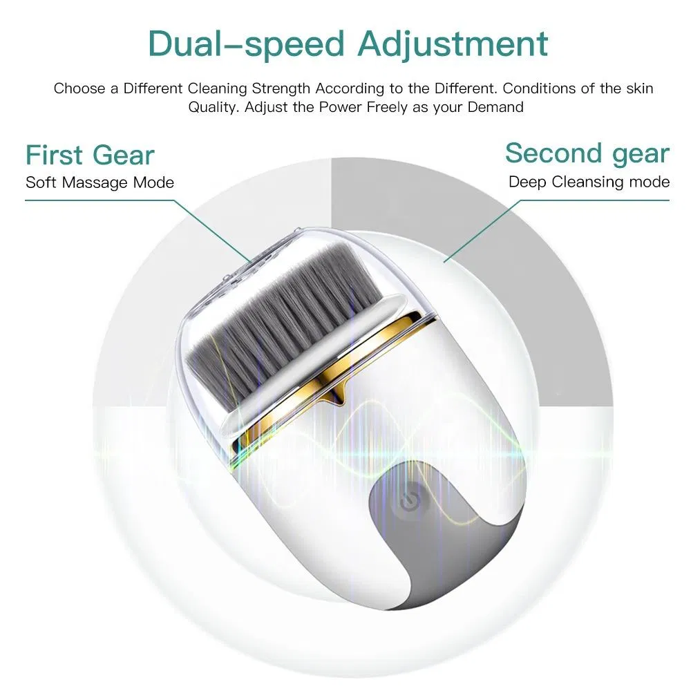 Hot Rechargeable Products Electric Silicone Facial Cleansing Brush Ultrasonic Skin Care Women Beauty Tools