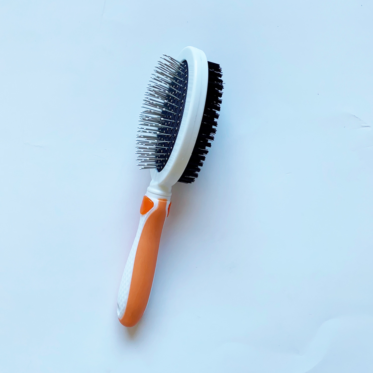 2 Sided Cat Dematting Brush Dog Bath Hair Comb Removal Pet Grooming Tool with Long Handle
