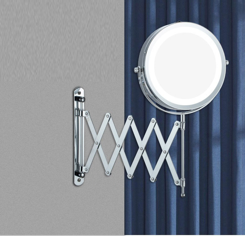 Flawless Styling Chrome LED Vanity Makeup Mirror for Professional Beauty Applications