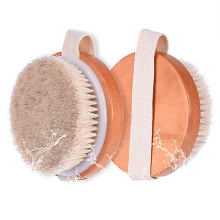 Bathroom Soft and Hard Bristles for Body Exfoliation Long-Handled Shower Cleaning Brush