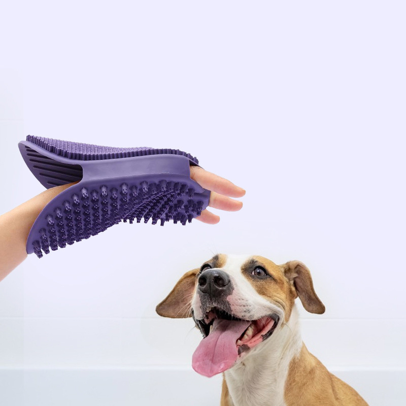 Double-Sided Pet Bath Brush: Massage, Hair Removal, Essential Grooming Tool