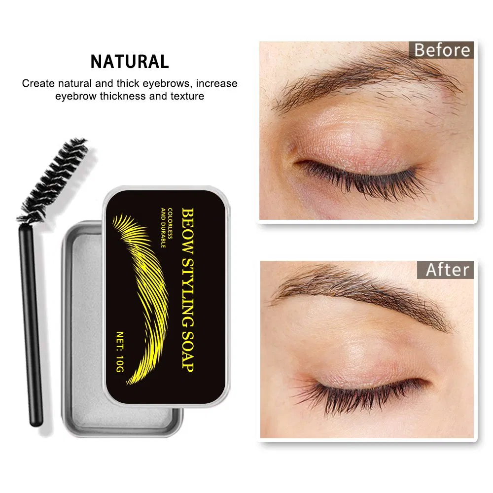 Private Label Eyebrow Natural Styling Soap Eyebrow Modeling Wax Long-Lasting Waterproof Eyebrow Gel Soap