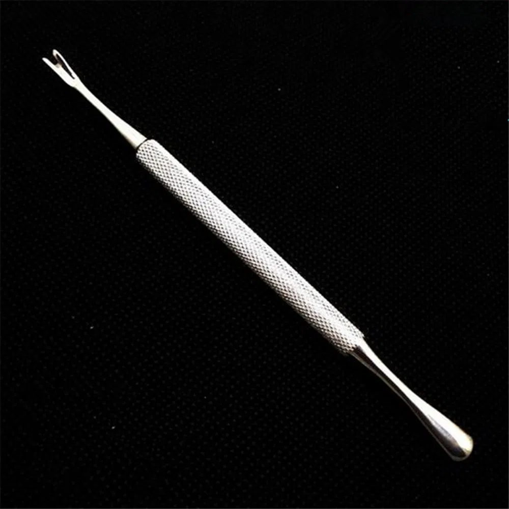 Stainless Steel 2-Head Nail Cuticle Pusher Dead Skin Cleaner Beauty Nail Care Manicure Tools