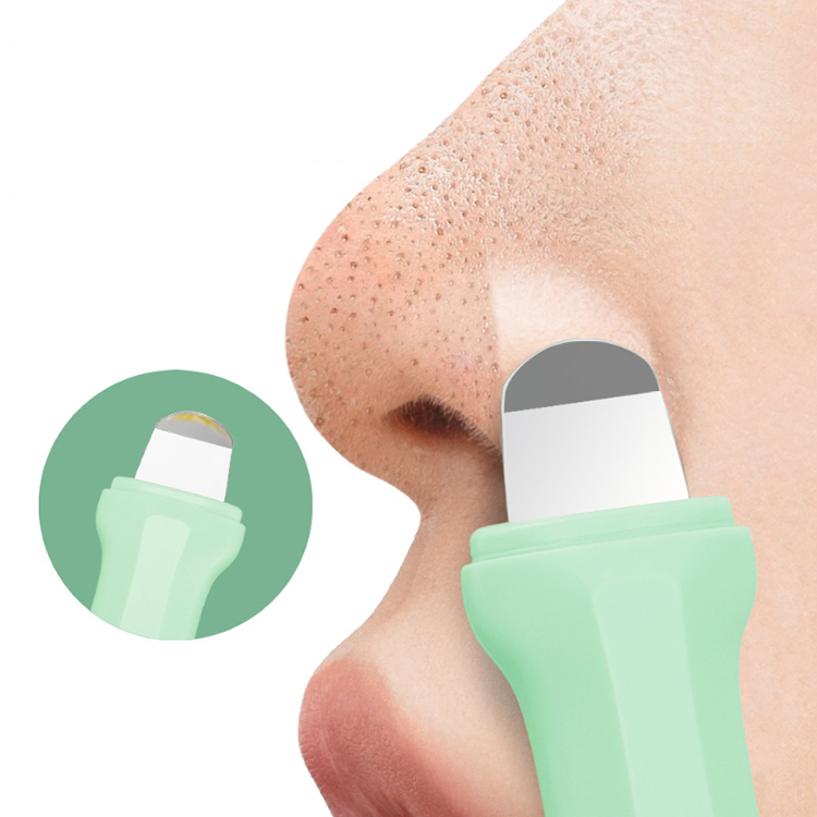 2 in 1 Facial Blackhead Removal Tool Silicone Face Scraper for Deep Cleansing Face Spatula Nose Whitehead Remover Skin Care Tool