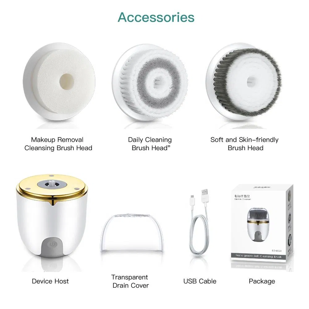 Hot Rechargeable Products Electric Silicone Facial Cleansing Brush Ultrasonic Skin Care Women Beauty Tools