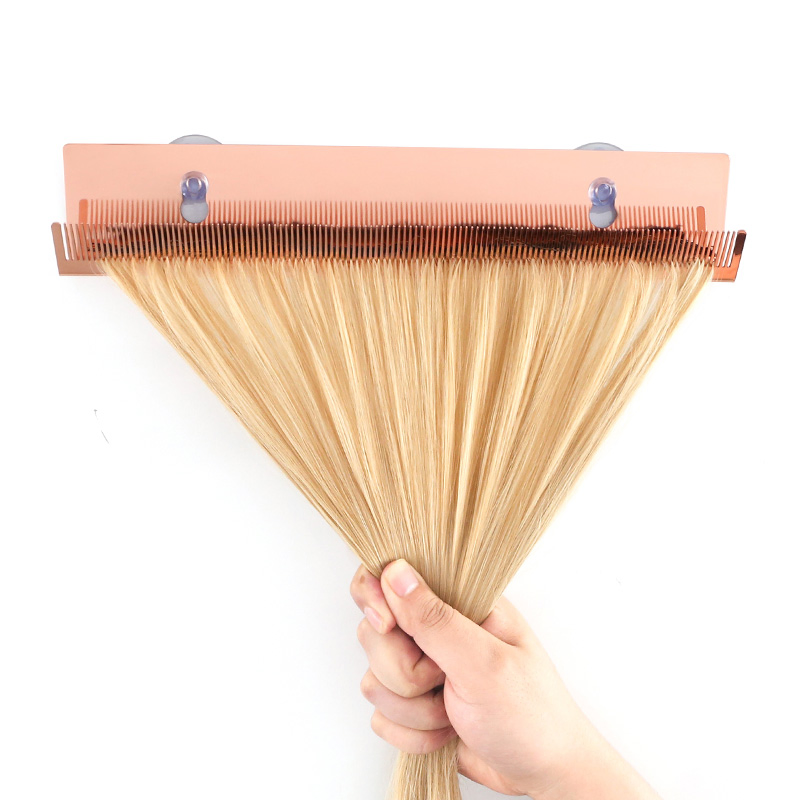 Rose Gold Hair Extension Holder and Hanger – Professional Hair Styling Tool