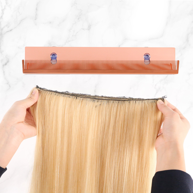 Rose Gold Hair Extension Holder and Hanger – Professional Hair Styling Tool