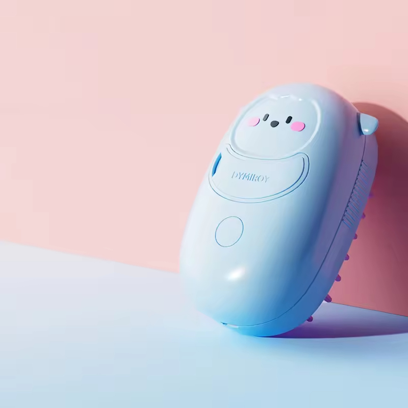 Electric TPR Cat Dog Self-Cleaning Grooming Steamy Hair Removal Tool