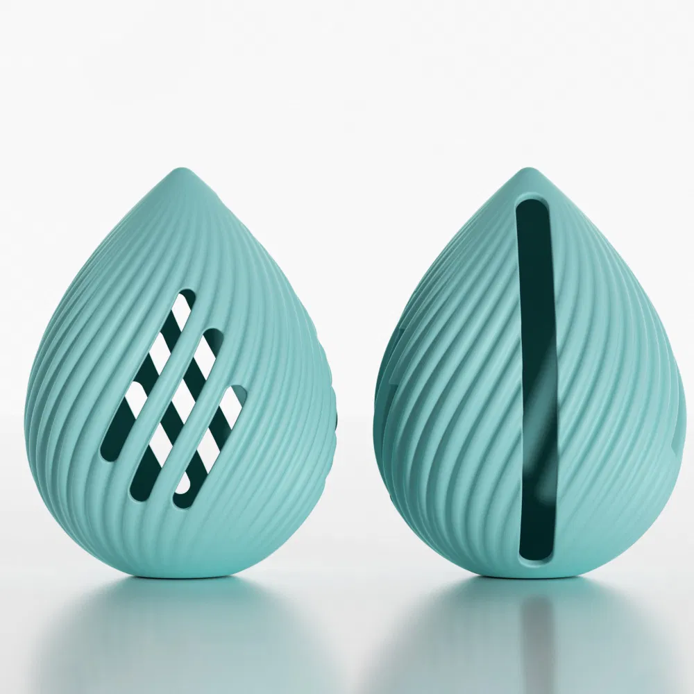 Silicone Beauty Egg Holder, Dual-Use Makeup Tool, Portable, Breathable, Dust-Proof Puff Storage Box