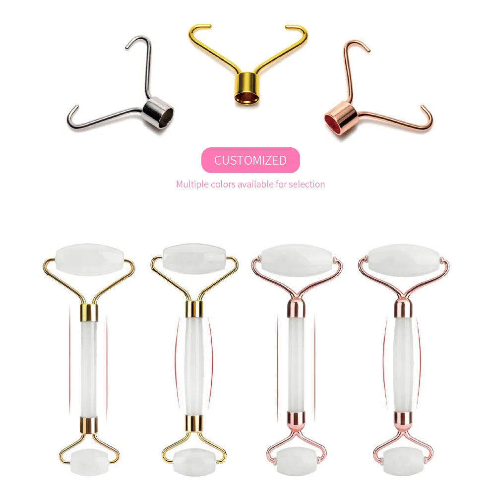 Custom Jade Face Massage Roller and Gua Sha Set Wholesale Facial Guasha Roller Skincare Tool Supplier