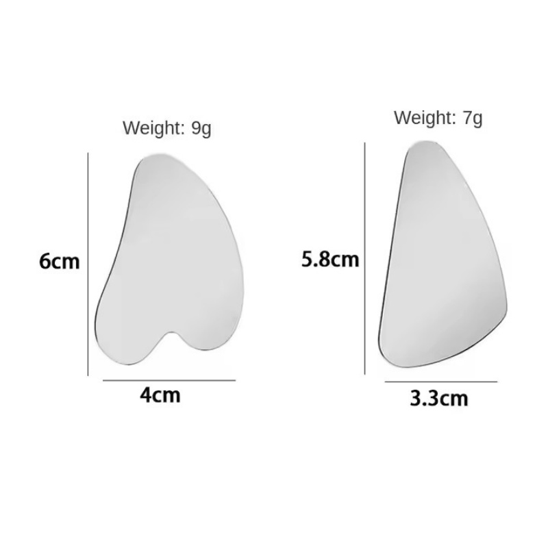 Ultra-Thin Blackhead Scraper Stainless Steel Heart-Shaped Facial Tool for Follicle Cleansing