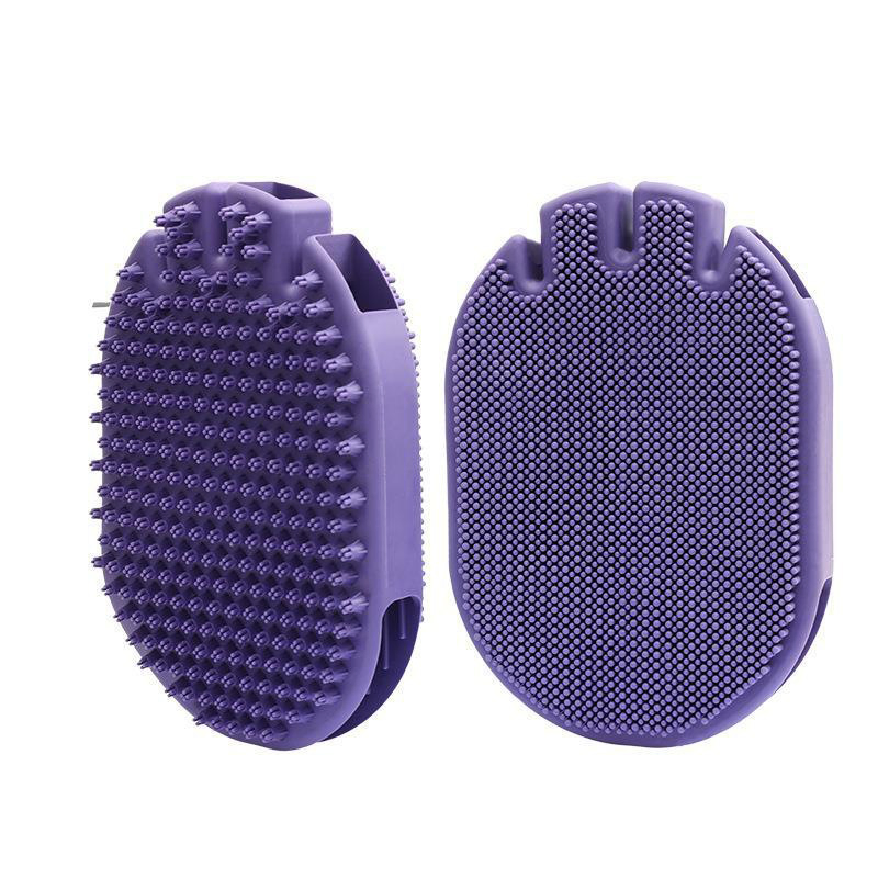 Double-Sided Pet Bath Brush: Massage, Hair Removal, Essential Grooming Tool