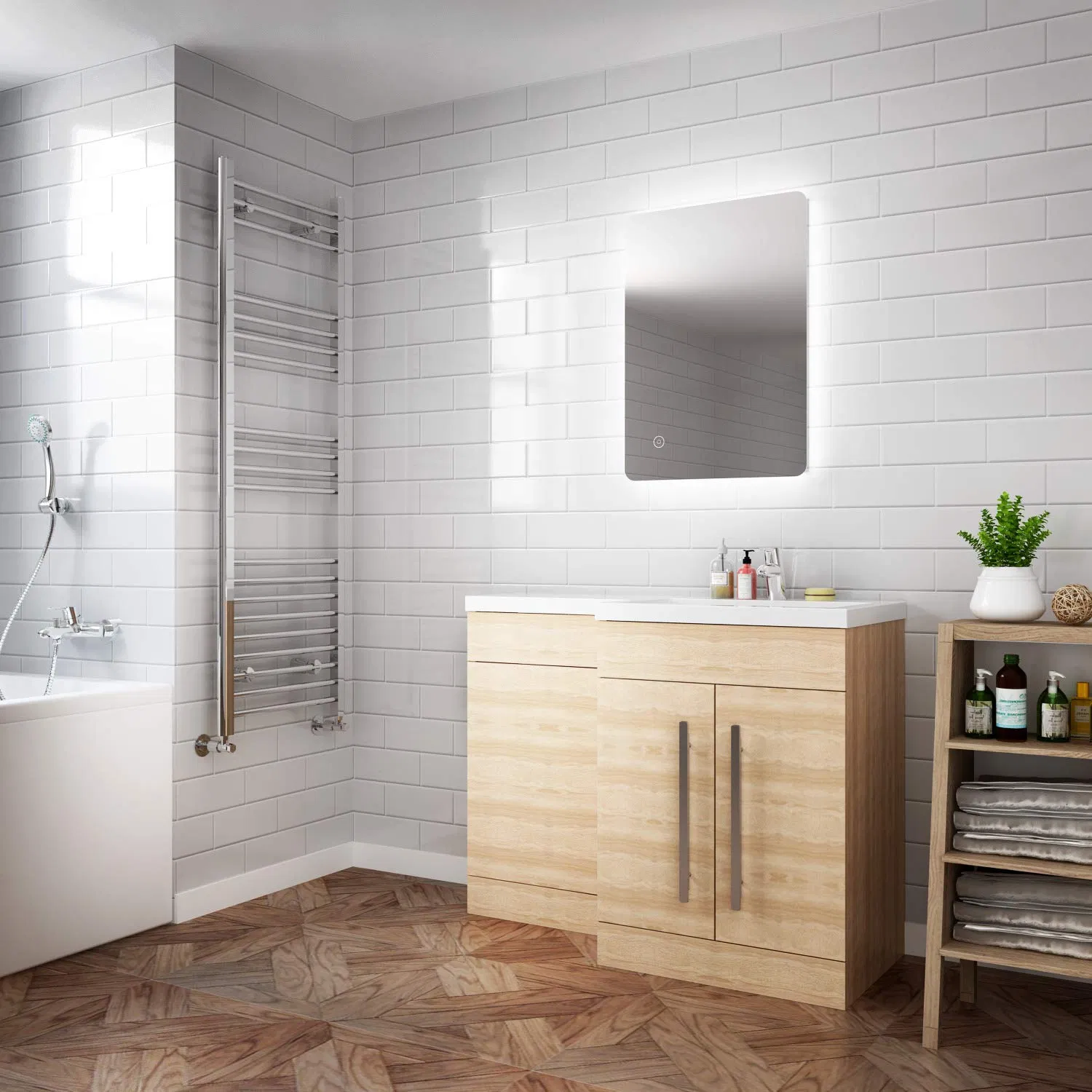 Elegant Round LED Vanity Mirror for Flawless Makeup Application