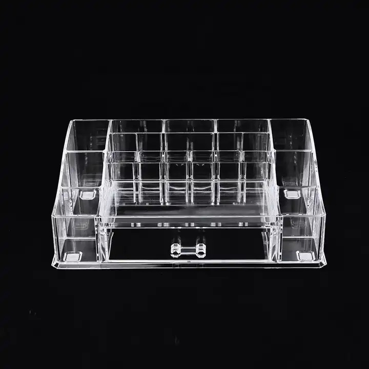 Plastic Promotional Gift Beauty Lipstick Organizer Box Storage with Drawer Jewelry