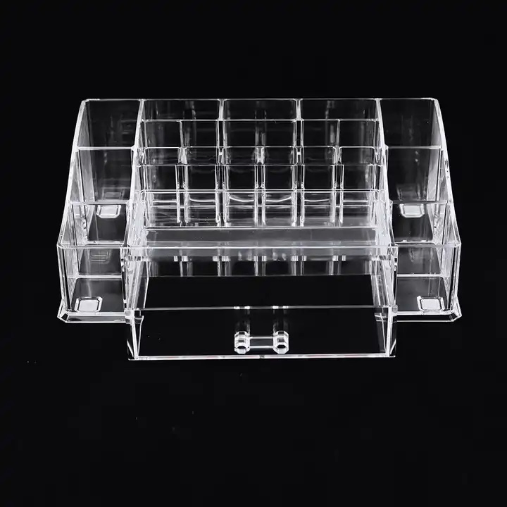 Plastic Promotional Gift Beauty Lipstick Organizer Box Storage with Drawer Jewelry